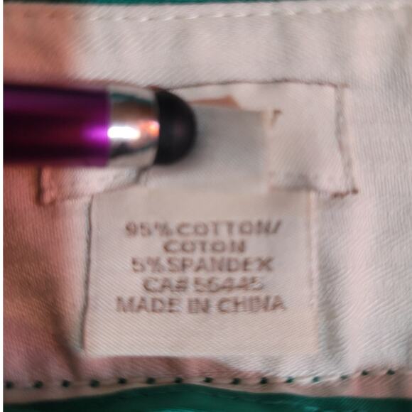 J Crew Womens No. 2 Pencil Skirt Size 4 Green Cotton Blend Career Church Office - Picture 8 of 10